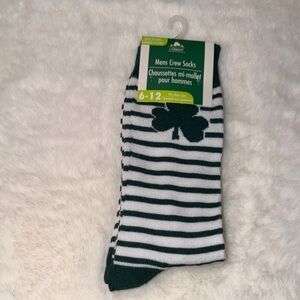 Green Clover Men's Crew Socks